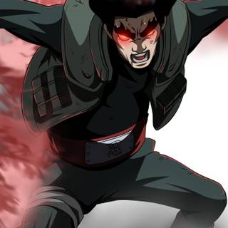 Might Guy phone wallpaper