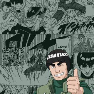 Might Guy phone wallpaper