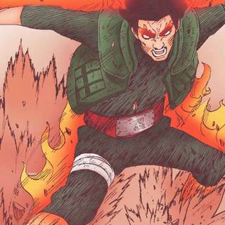 Might Guy phone wallpaper