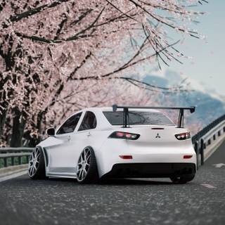 Lancer Evo iPhone wallpaper