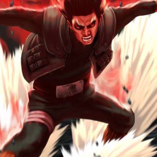 Might Guy phone wallpaper