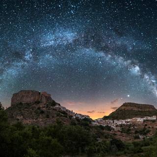 Milky way winter wallpaper