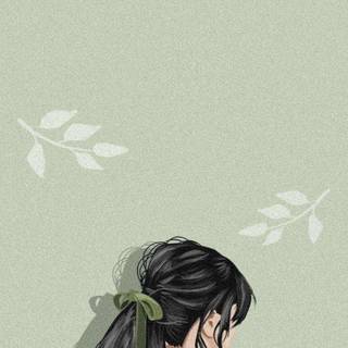 Light green iPhone wallpaper