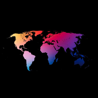 World map iPhone wallpaper