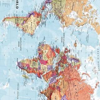 World map iPhone wallpaper