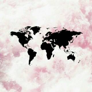 World map iPhone wallpaper