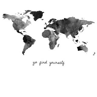 World map iPhone wallpaper