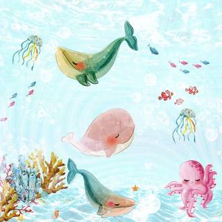 Fish in the sea wallpaper
