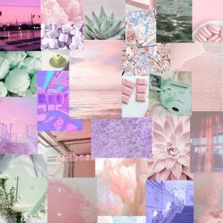 Green purple and blue aesthetic wallpaper