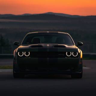 Hellcat black wallpaper