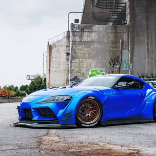Supra widebody wallpaper