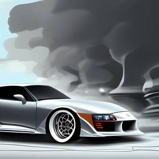 Supra widebody wallpaper