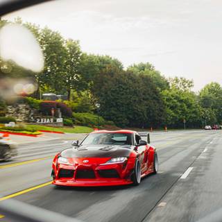 Supra widebody wallpaper
