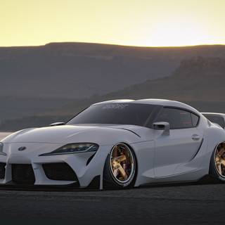 Supra widebody wallpaper