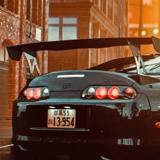 Supra widebody wallpaper