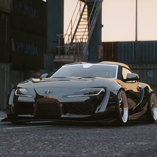 Supra widebody wallpaper