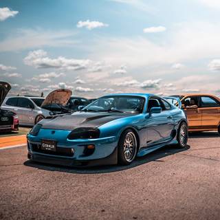 Supra widebody wallpaper