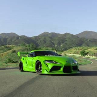 Supra widebody wallpaper