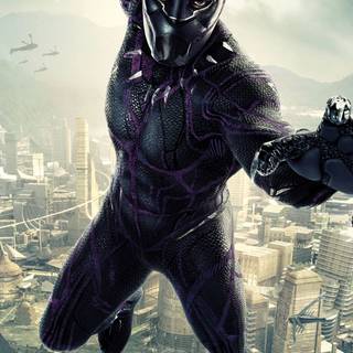 Black Panther phone HD 4k wallpaper