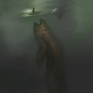 Underwater monster wallpaper