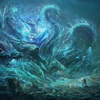 Underwater monster wallpaper