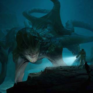 Underwater monster wallpaper