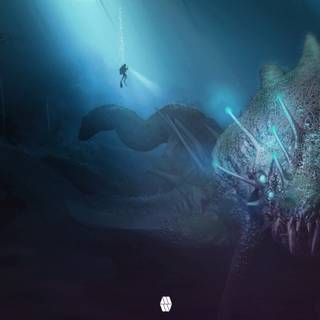 Underwater monster wallpaper