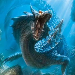 Underwater monster wallpaper