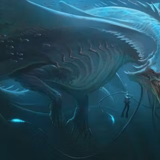 Underwater monster wallpaper