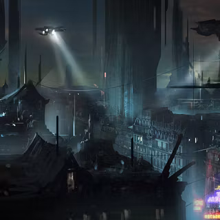 Dark futuristic wallpaper