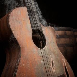 Old guitar wallpaper