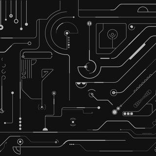 Technology black wallpaper