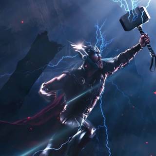 Thor lighting 4k iPhone wallpaper