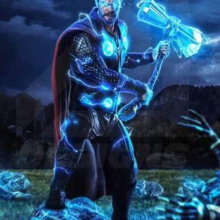 Thor lighting 4k iPhone wallpaper