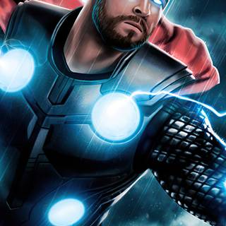 Thor lighting 4k iPhone wallpaper