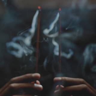 Computer smoking wallpaper