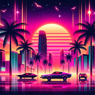 4k retro synthwave dynamic wallpaper