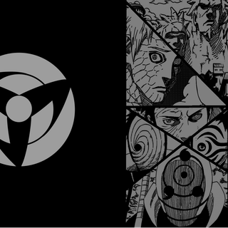 Obito Uchiha white and black wallpaper