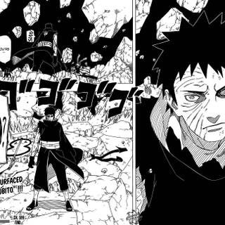 Obito Uchiha white and black wallpaper