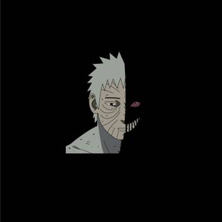 Obito Uchiha white and black wallpaper