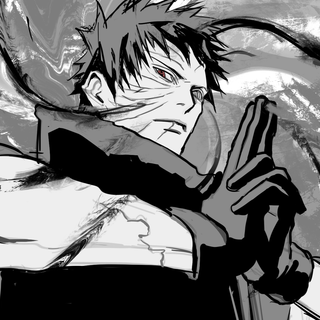 Obito Uchiha white and black wallpaper