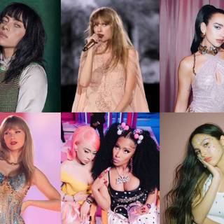 Billie Eilish and Taylor Swift wallpaper