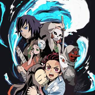Demon Slayer 1080x1080 wallpaper