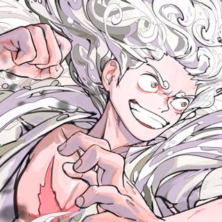 Luffy Gear 5 manga wallpaper