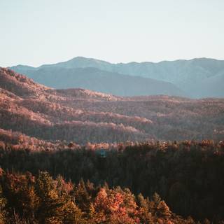 Mountain view autumn wallpaper