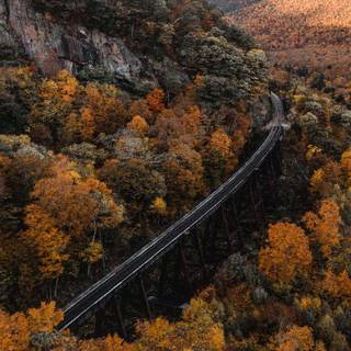 Mountain view autumn wallpaper