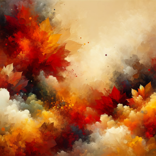 Autumn watercolour laptop wallpaper