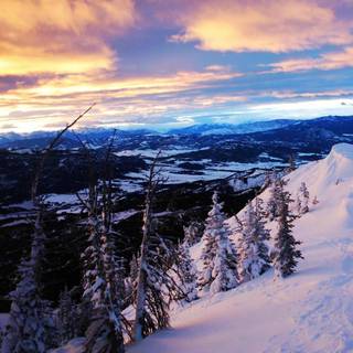 3840x1080 winter scene wallpaper