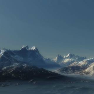 3840x1080 winter scene wallpaper