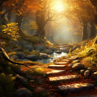 Mountain view autumn wallpaper